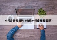 小程序开发招聘（微信小程序开发 招聘）