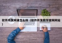 软件开发网课怎么样（软件开发教学视频网站）